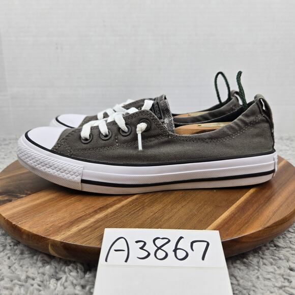 Converse Shoes - Converse Women 8 CTAS Shoreline Gray Canvas Low Top Casual Slip On Daily Sneaker